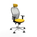 Office Chair with Headrest Jorquera Piqueras y Crespo 1D086G2 Yellow