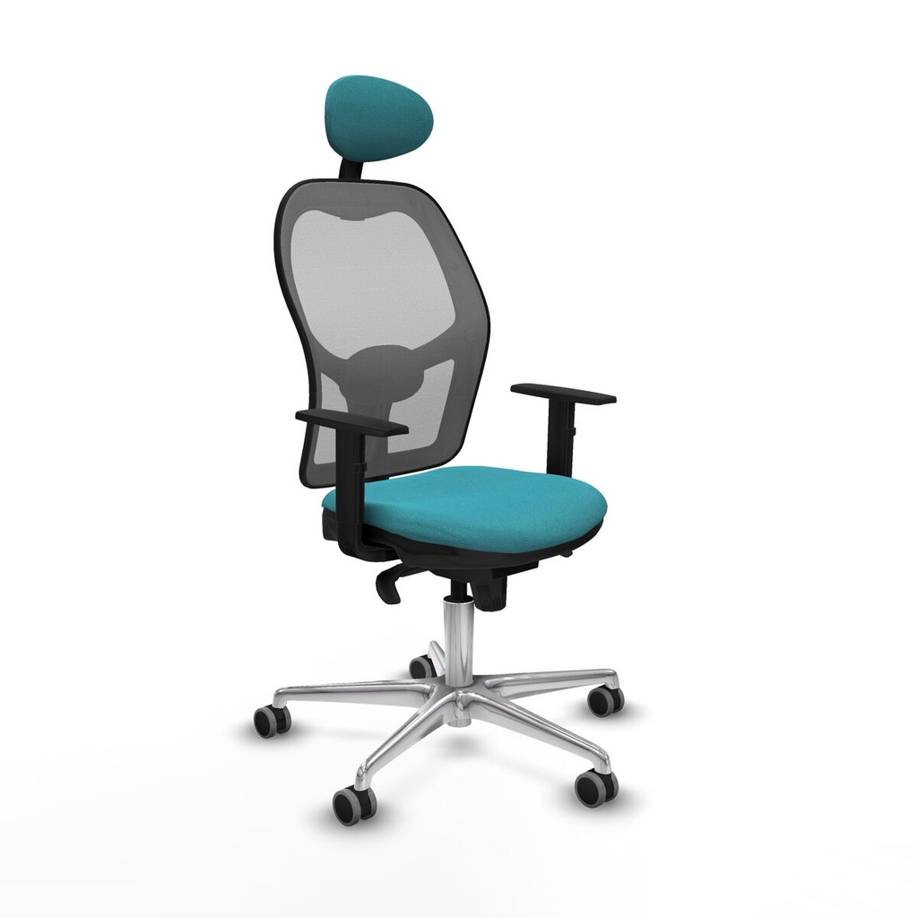 Office Chair with Headrest Jorquera Piqueras y Crespo 1D086G1 Turquoise
