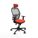 Silla de Oficina con Cabecero Jorquera Piqueras y Crespo 1D036G2 Naranja Oscuro