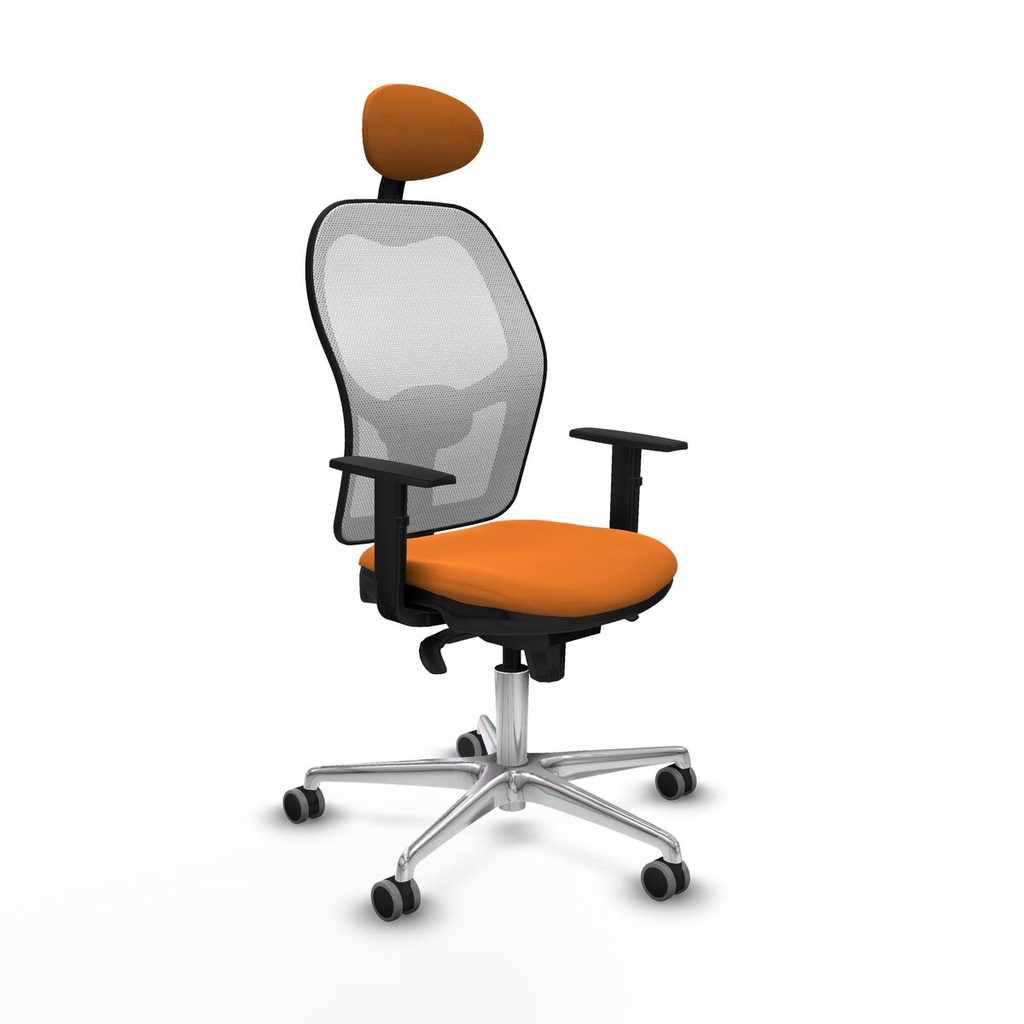 Office Chair with Headrest Jorquera Piqueras y Crespo 1D086G1 Orange