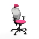 Silla de Oficina con Cabecero Jorquera Piqueras y Crespo 1D036N2 Rosa