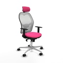 Office Chair with Headrest Jorquera Piqueras y Crespo 1D086N2 Pink