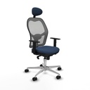 Silla de Oficina con Cabecero Jorquera Piqueras y Crespo 1D086N1 Azul marino