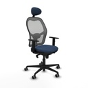 Office Chair with Headrest Jorquera Piqueras y Crespo 1D036G1 Navy Blue