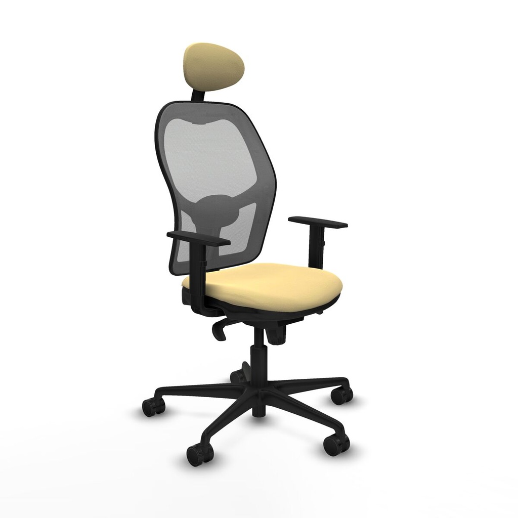 Office Chair with Headrest Jorquera Piqueras y Crespo 1D036N1 Cream