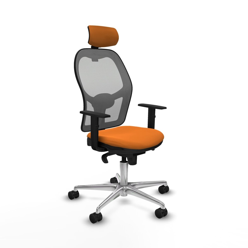 Office Chair with Headrest Jorquera Piqueras y Crespo 1D086N2 Orange
