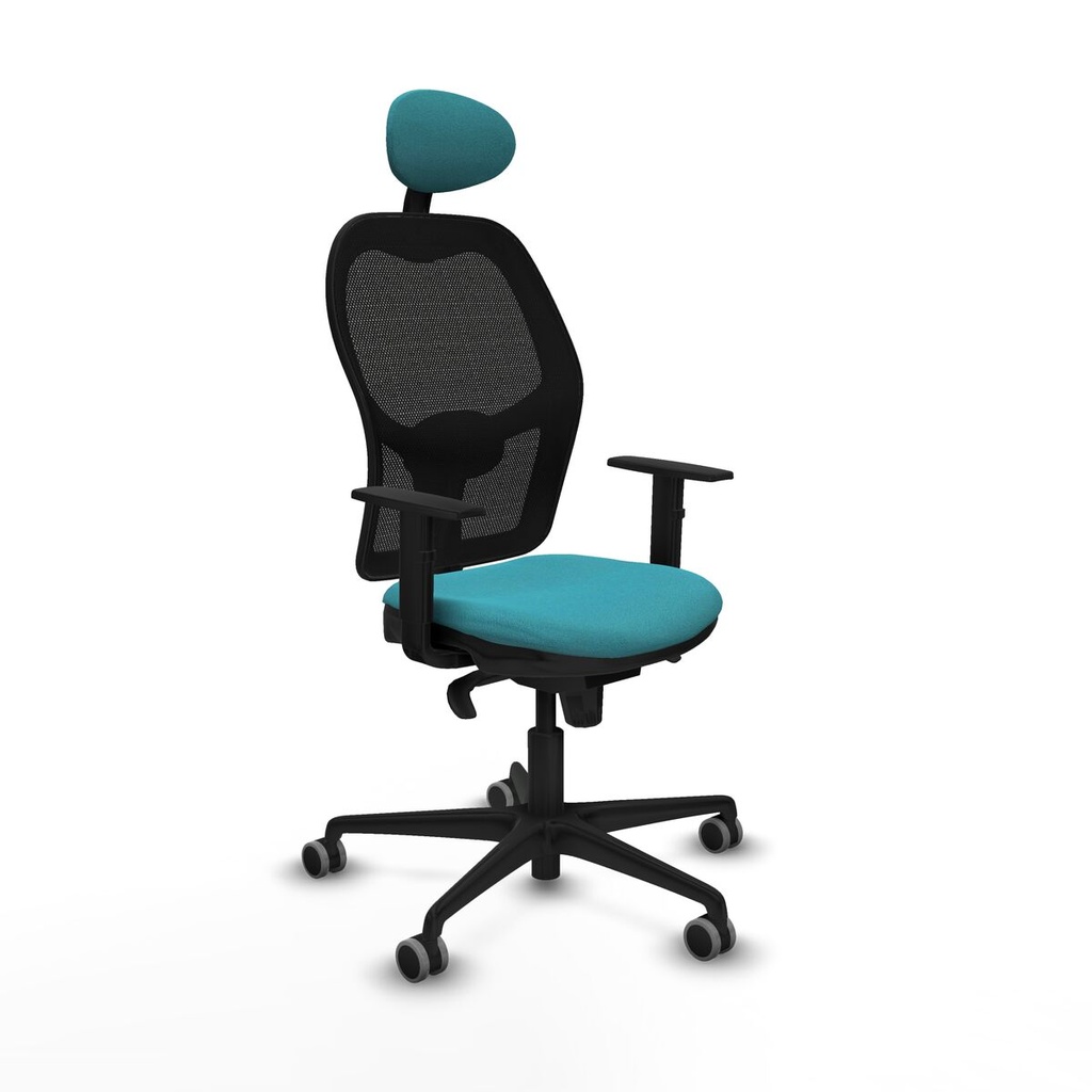 Office Chair with Headrest Jorquera Piqueras y Crespo 1D036G1 Turquoise