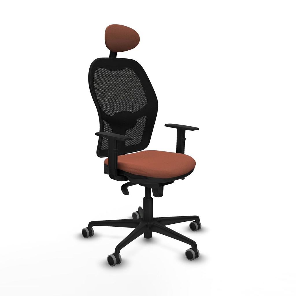 Office Chair with Headrest Jorquera Piqueras y Crespo 1D036G1 Brown Black