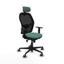 Silla de Oficina con Cabecero Jorquera Piqueras y Crespo 1D036G2 Verde Esmeralda