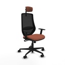 Silla de Oficina Piqueras y Crespo D036N2W Marrón Negro