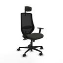 Silla de Oficina Piqueras y Crespo D036N2W Negro