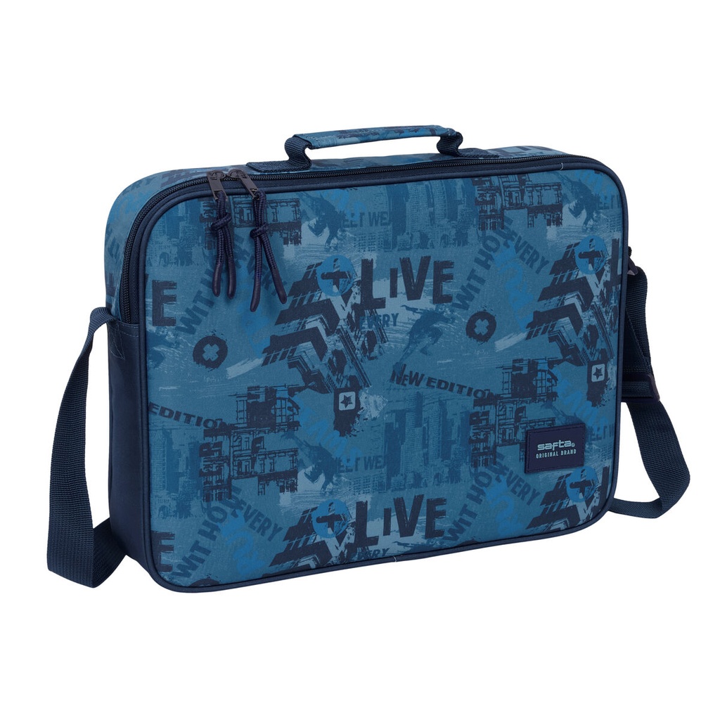 School Bag Safta New edition Navy Blue 38 x 28 x 6 cm