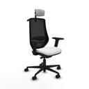 Office Chair with Headrest Mardos traslack bali Piqueras y Crespo D036N2H White