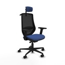 Office Chair with Headrest Mardos traslack bali Piqueras y Crespo D036N2H Navy Blue