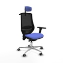 Silla de Oficina con Cabecero Mardos traslack bali Piqueras y Crespo D086G2H Azul claro