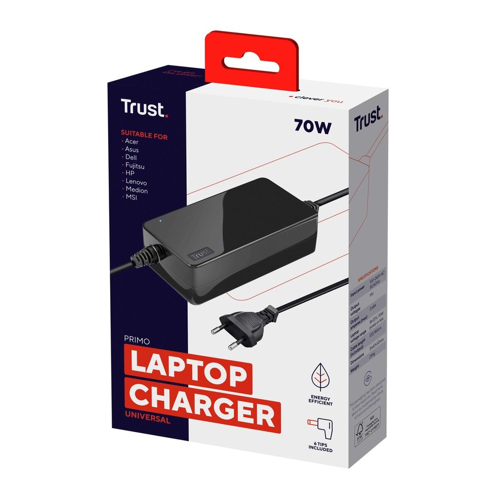 Cargador para Portátil Trust 22141