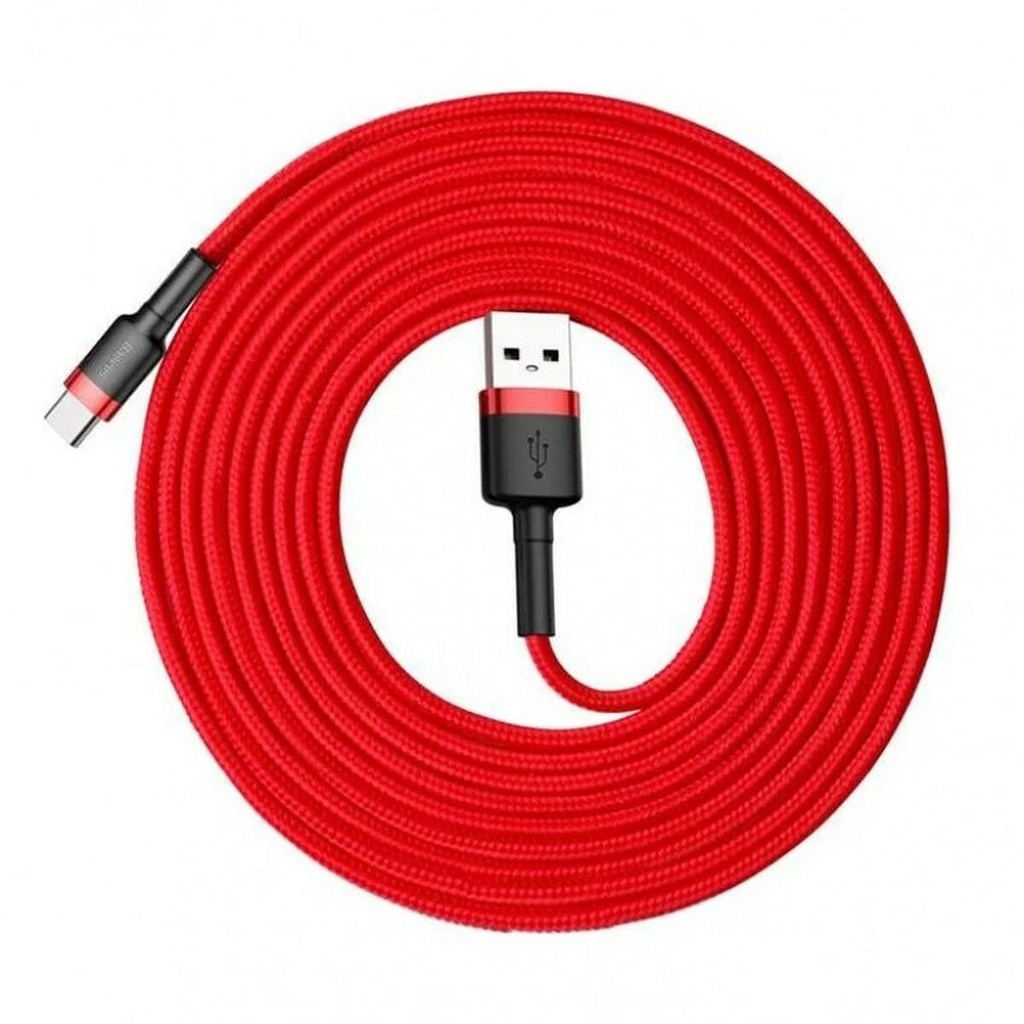 Cable USB A a USB-C Baseus CATKLF-U09 Negro Rojo 3 m