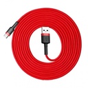 USB A to USB-C Cable Baseus CATKLF-U09 Black Red 3 m