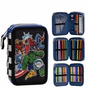 Pencil Case The Avengers Black 12,5 x 6,5 x 19,5 cm