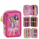 Pencil Case Barbie Fuchsia 12,5 x 6,5 x 19,5 cm
