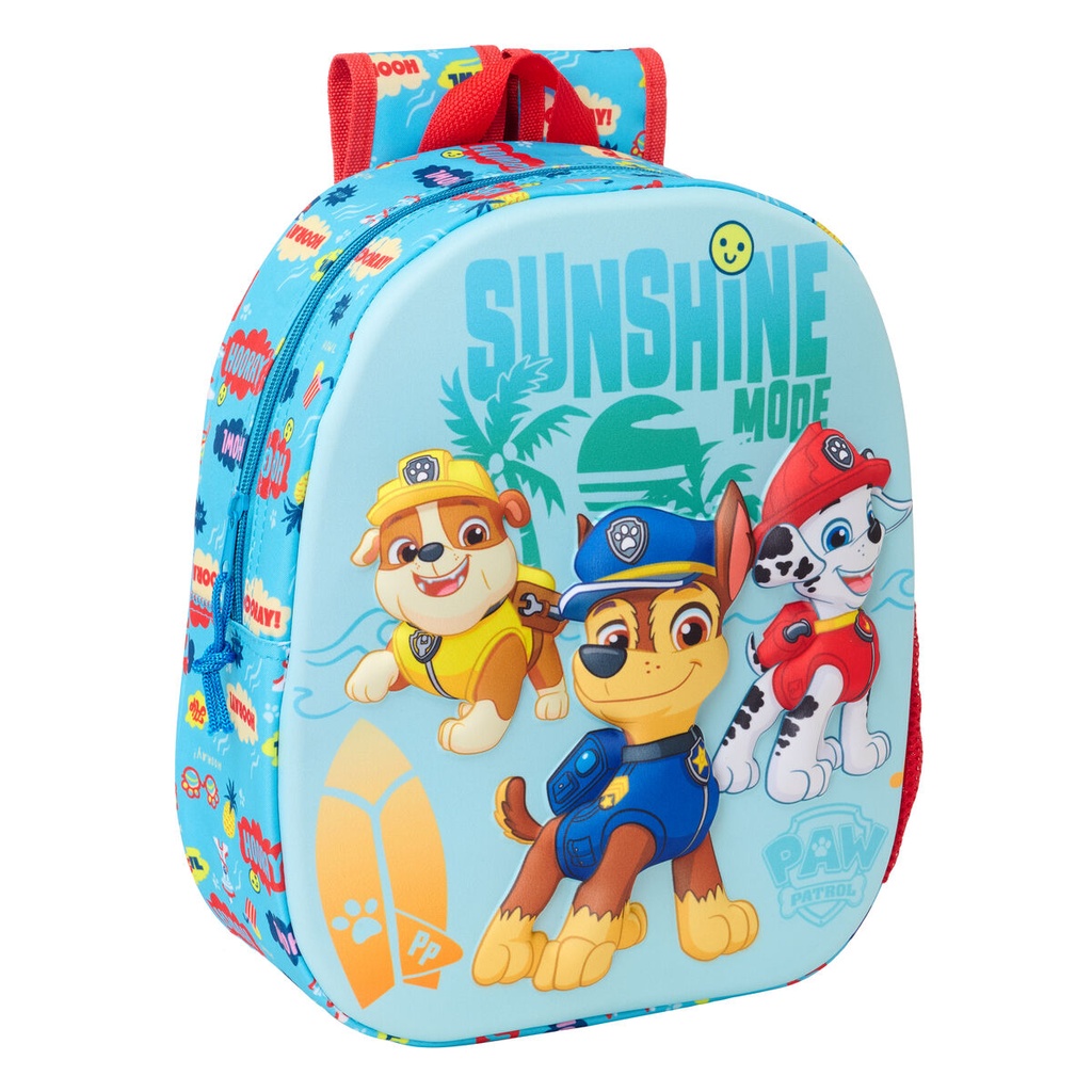Mochila Infantil The Paw Patrol Azul 27 x 33 x 10 cm 3D