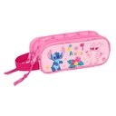 Portatodo Lilo & Stitch Chill Rosa Menta 21 x 8 x 6 cm