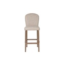 Taburete Home ESPRIT Blanco Piel