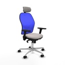 Office Chair with Headrest Jorquera Piqueras y Crespo 3D086N2 White