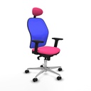 Office Chair with Headrest Jorquera Piqueras y Crespo 2D086N1 Pink