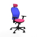 Office Chair with Headrest Jorquera Piqueras y Crespo 3D036N2 Pink