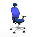 Silla de Oficina con Cabecero Jorquera Piqueras y Crespo 3D086N1 Azul