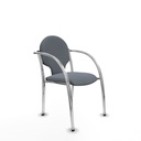Reception Chair Hellín Piqueras y Crespo 220PTCRB220 Grey 2 Units