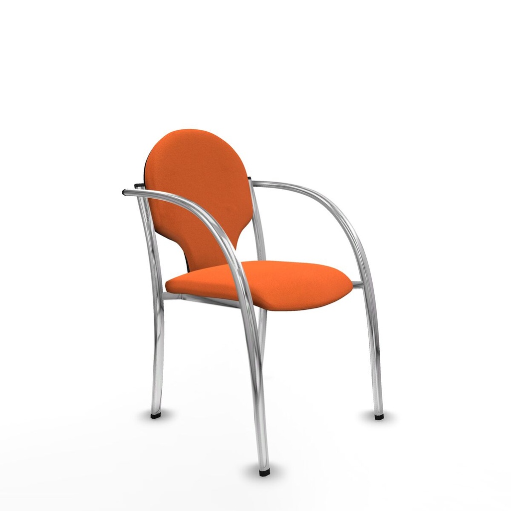 Silla de Recepción Hellín Piqueras y Crespo 220PTCRB308 Naranja 2 Unidades