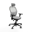Office Chair with Headrest Jorquera Piqueras y Crespo 3D036G2 Light grey