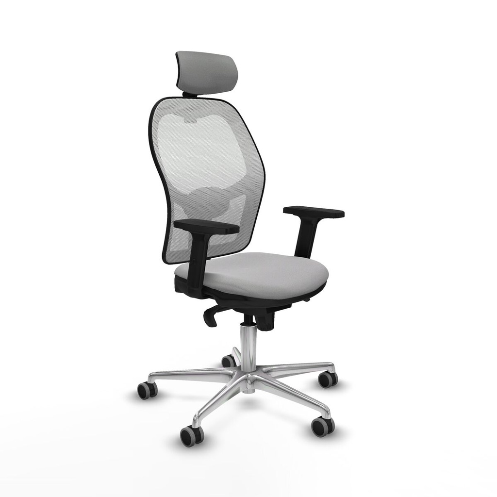 Office Chair with Headrest Jorquera Piqueras y Crespo 2D086G2 Light grey