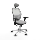 Office Chair with Headrest Jorquera Piqueras y Crespo 3D086G1 Light grey