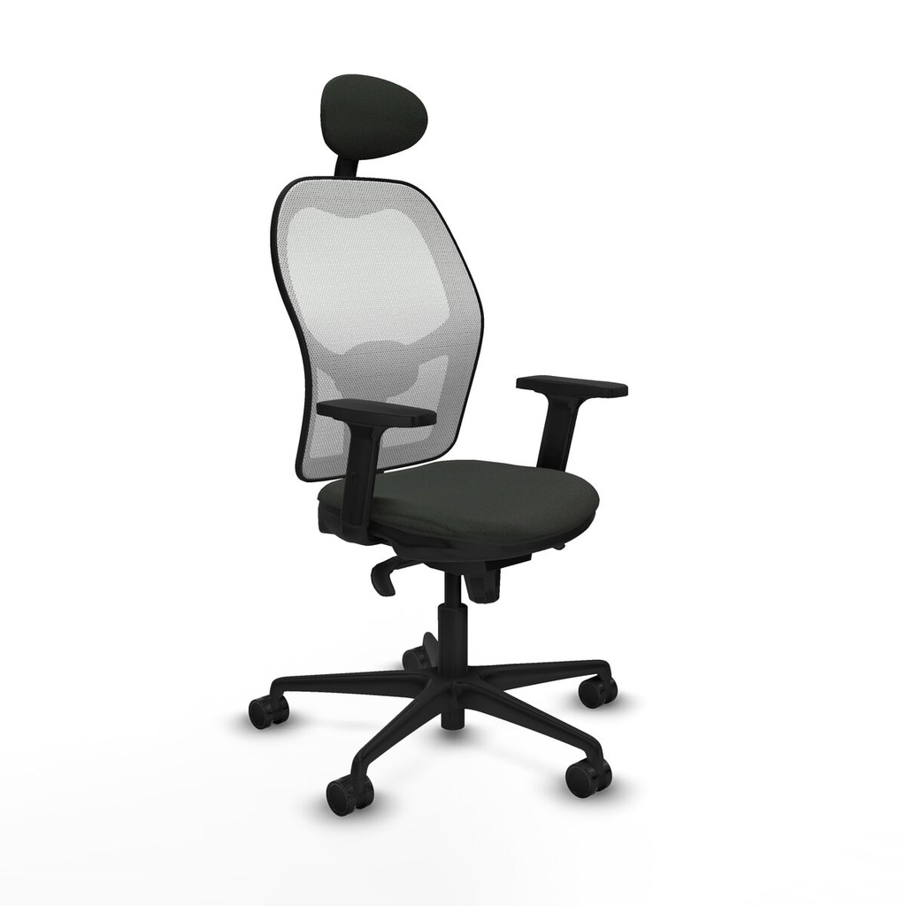 Office Chair with Headrest Jorquera Piqueras y Crespo 2D036N1 Black