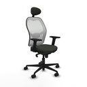 Office Chair with Headrest Jorquera Piqueras y Crespo 2D036N1 Black
