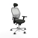 Office Chair with Headrest Jorquera Piqueras y Crespo 3D086G1 Black