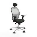 Office Chair with Headrest Jorquera Piqueras y Crespo 2D086G1 Black