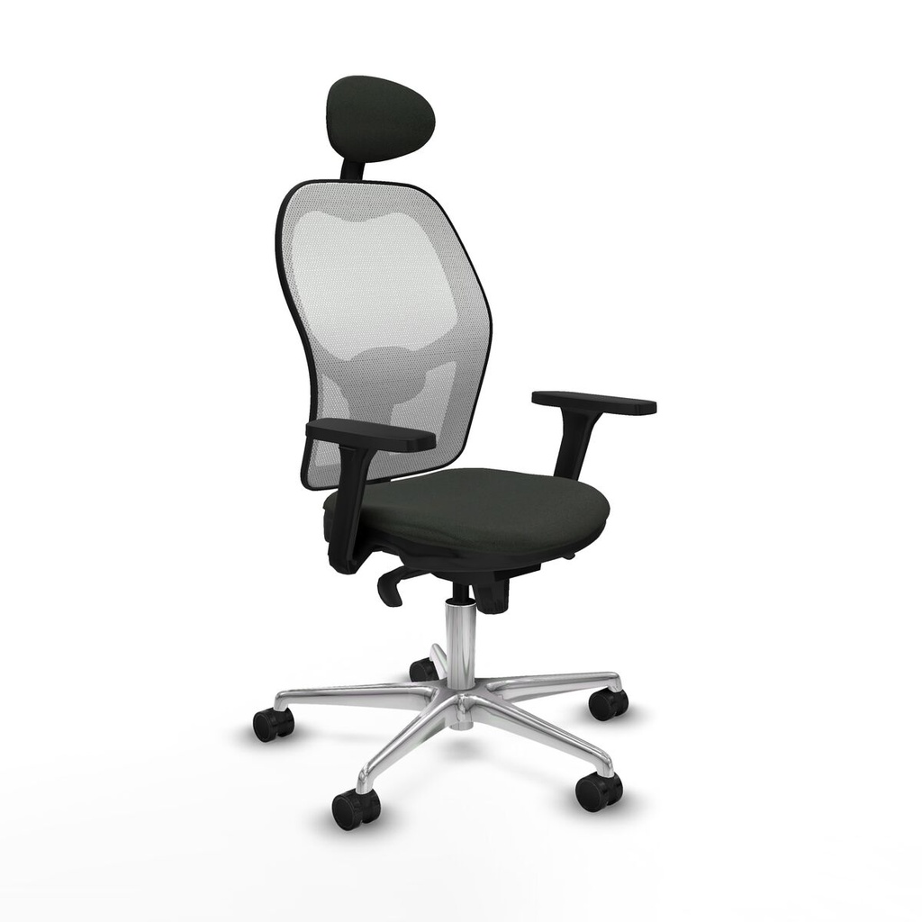 Office Chair with Headrest Jorquera Piqueras y Crespo 3D086N1 Black