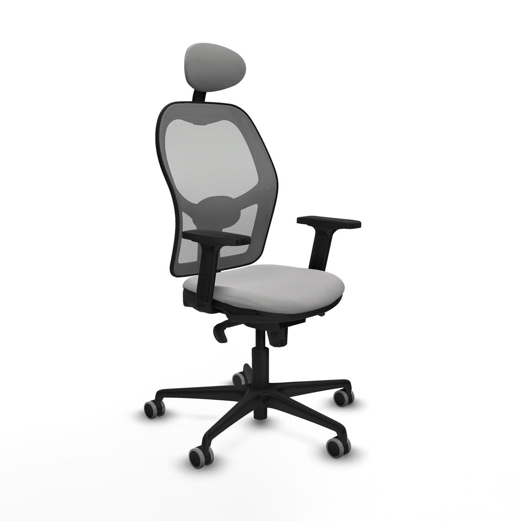 Office Chair with Headrest Jorquera Piqueras y Crespo 2D036G1 Light grey