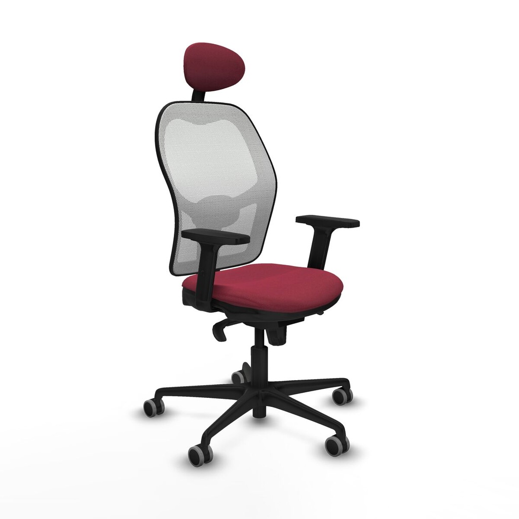 Office Chair with Headrest Jorquera Piqueras y Crespo 2D036G1 Maroon