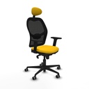 Silla de Oficina con Cabecero Jorquera Piqueras y Crespo 2D036G1 Amarillo