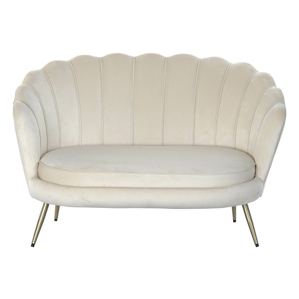 Sofá Home ESPRIT Crema 130 x 77 x 83 cm