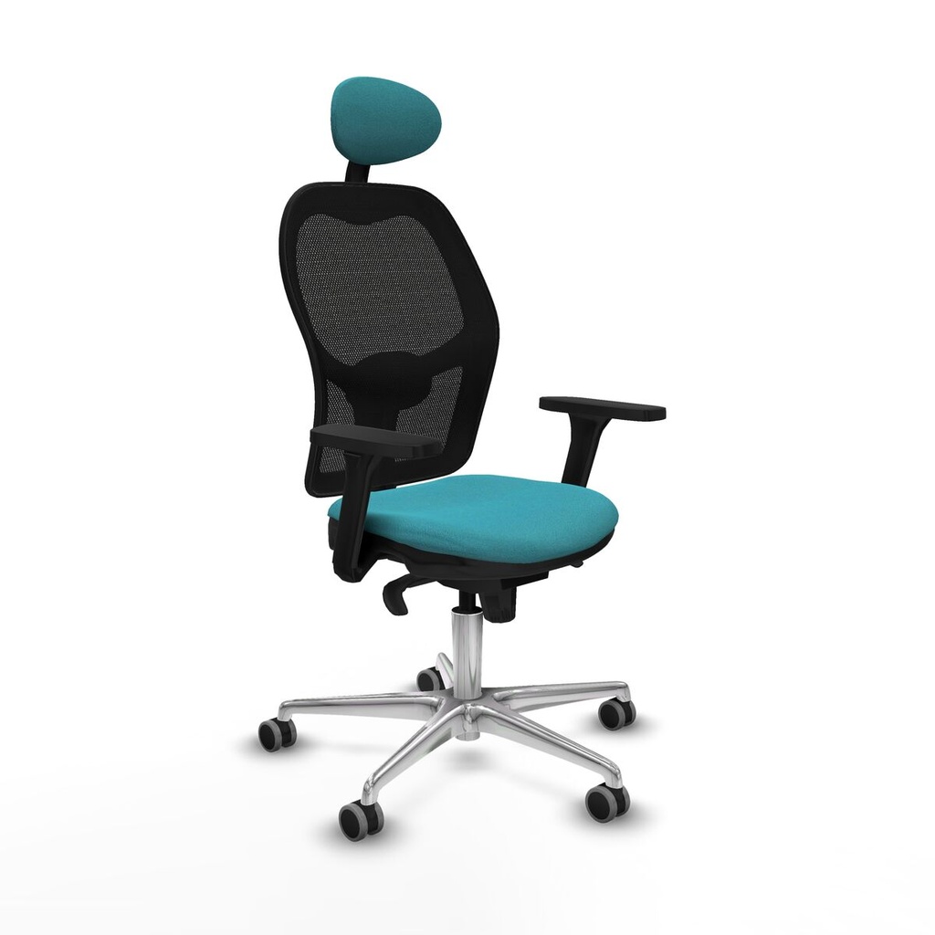 Office Chair with Headrest Jorquera Piqueras y Crespo 3D086G1 Turquoise