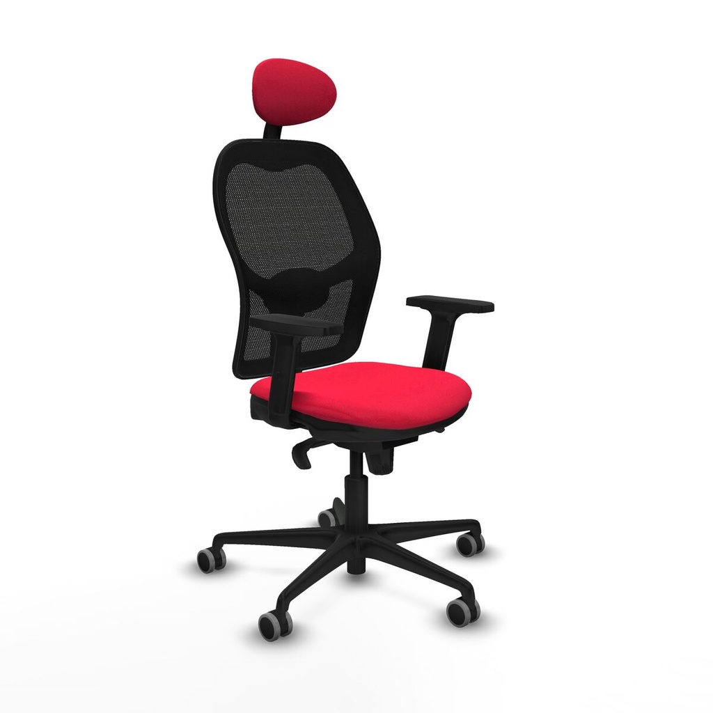 Office Chair with Headrest Jorquera Piqueras y Crespo 2D036G1 Red