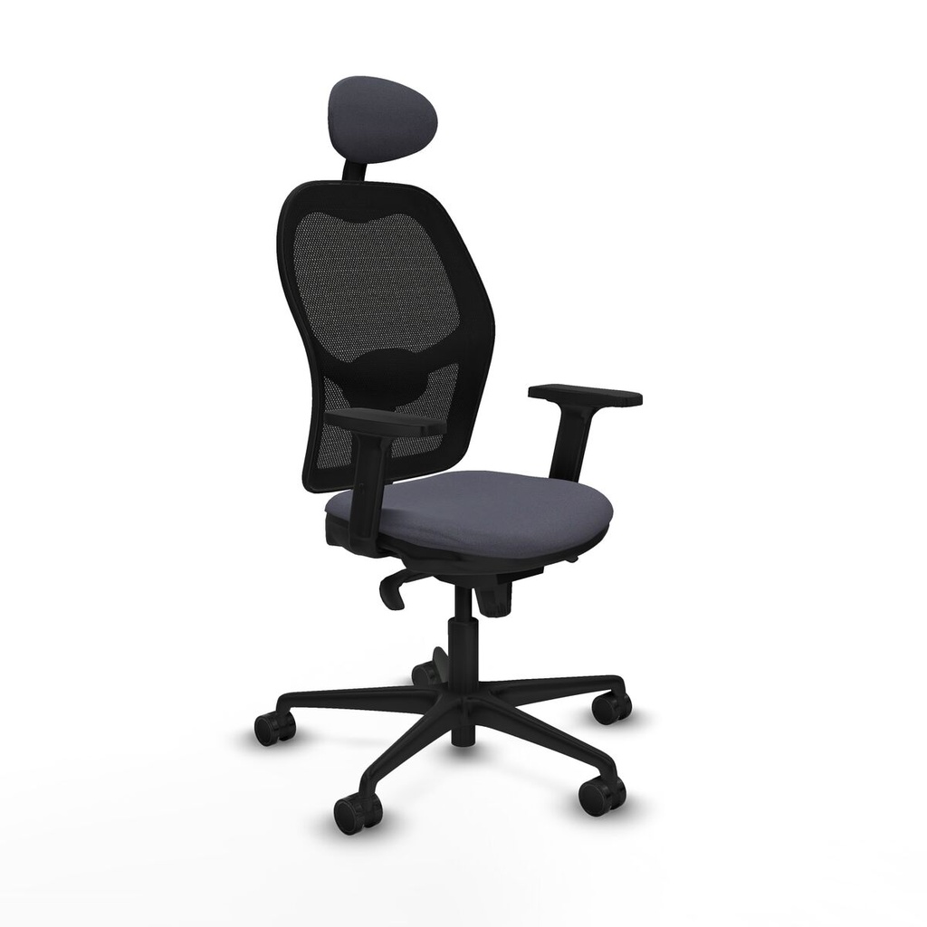Office Chair with Headrest Jorquera Piqueras y Crespo 2D036N1 Dark grey