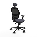 Office Chair with Headrest Jorquera Piqueras y Crespo 2D036N1 Dark grey