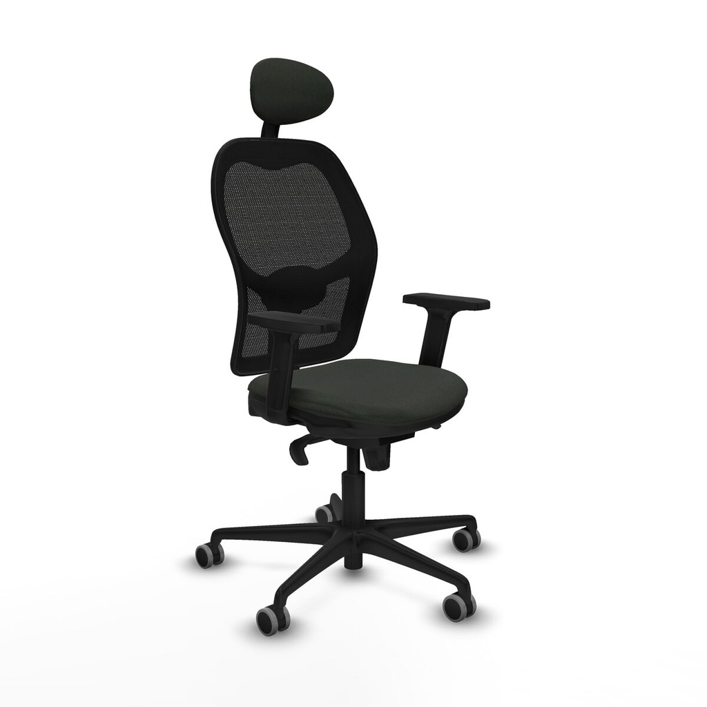 Silla de Oficina con Cabecero Jorquera Piqueras y Crespo 2D036G1 Negro